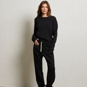 perfectwhitetee Scarlett  true black Black Sweatshirt- Size Large